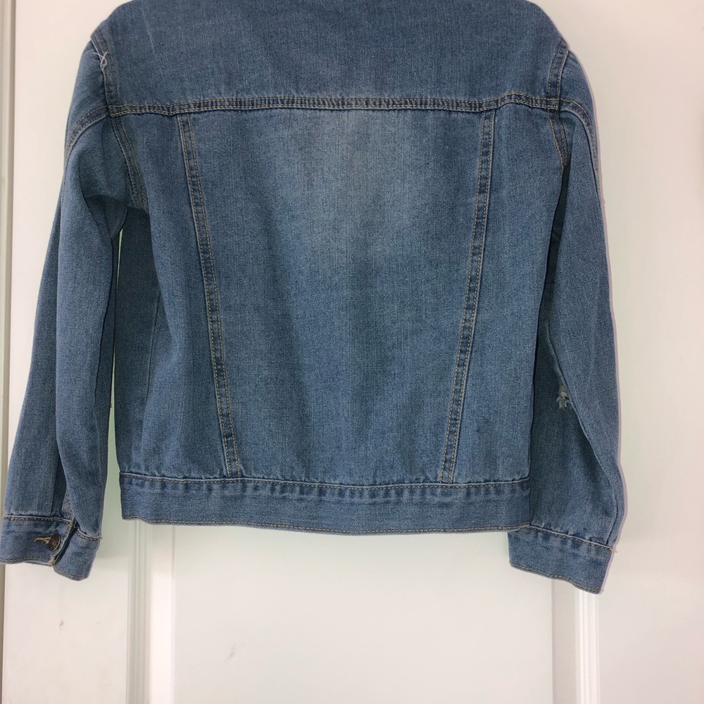 Distressed denim jacket - Picture 2 of 2